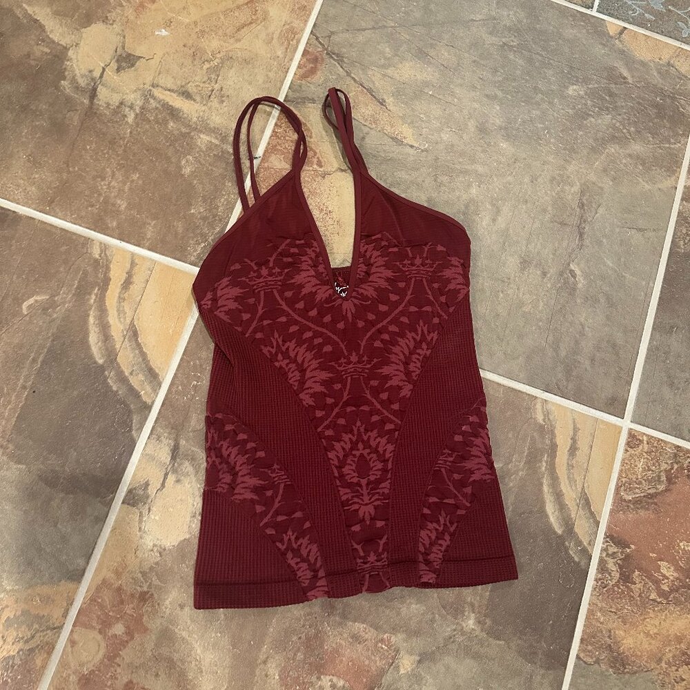 intimately Free People Dark Red Textured Camisole